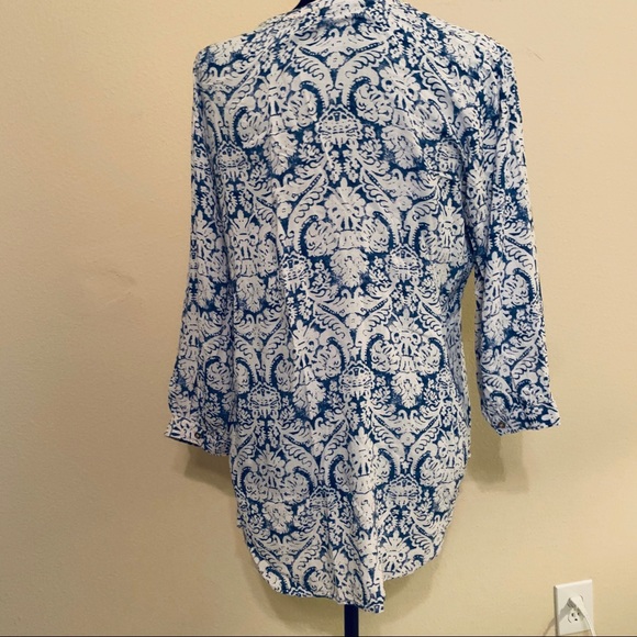 Grand and Greene BOHO batik style Size L blouse - Picture 3 of 9